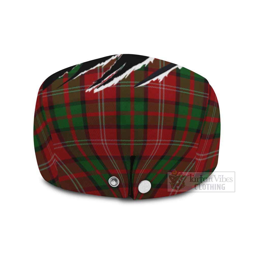 Nesbitt (Nisbet) Tartan Loch Ness Monster Flat Cap, Jeff Cap Celtic Knot Nessie Art