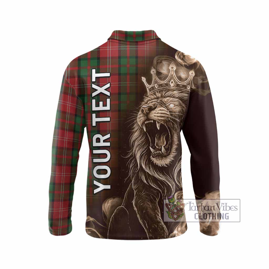 Nesbitt (Nisbet) Tartan Long Sleeve Polo Shirt Roaring Lion Heritage