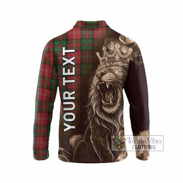 Nesbitt (Nisbet) Tartan Long Sleeve Polo Shirt Roaring Lion Heritage
