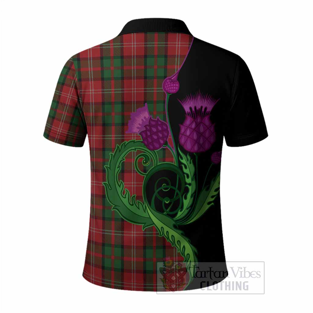 Nesbitt (Nisbet) Tartan Polo Shirt Traditional Scottish Thistle