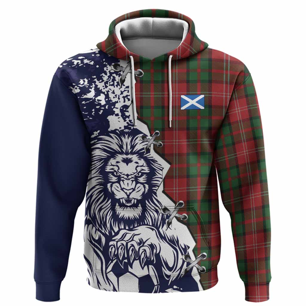Nesbitt (Nisbet) Tartan Scottish Hoodie Angry Lion With Soccer Ball Style