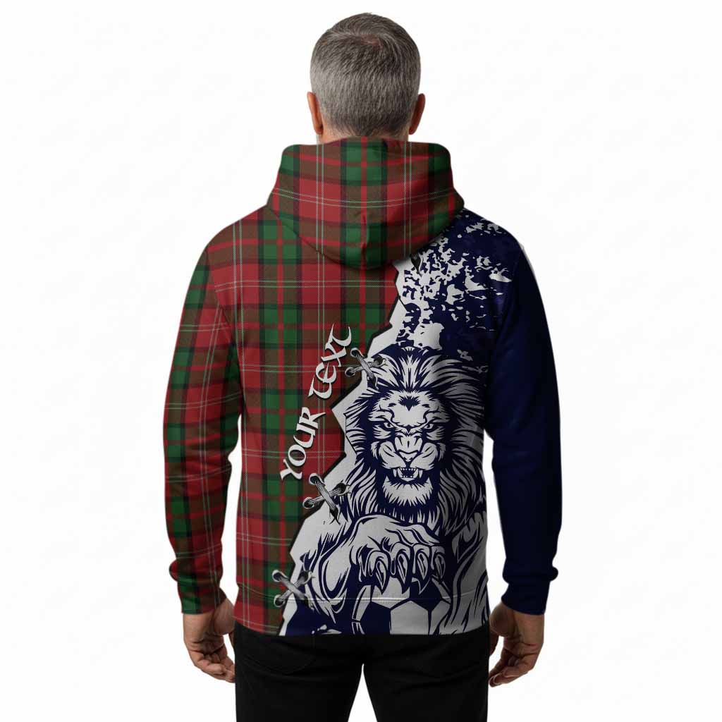 Nesbitt (Nisbet) Tartan Scottish Hoodie Angry Lion With Soccer Ball Style