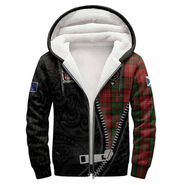 Nesbitt (Nisbet) Tartan Sherpa Hoodie New Zealand Pattern Unique Zipper Stylized