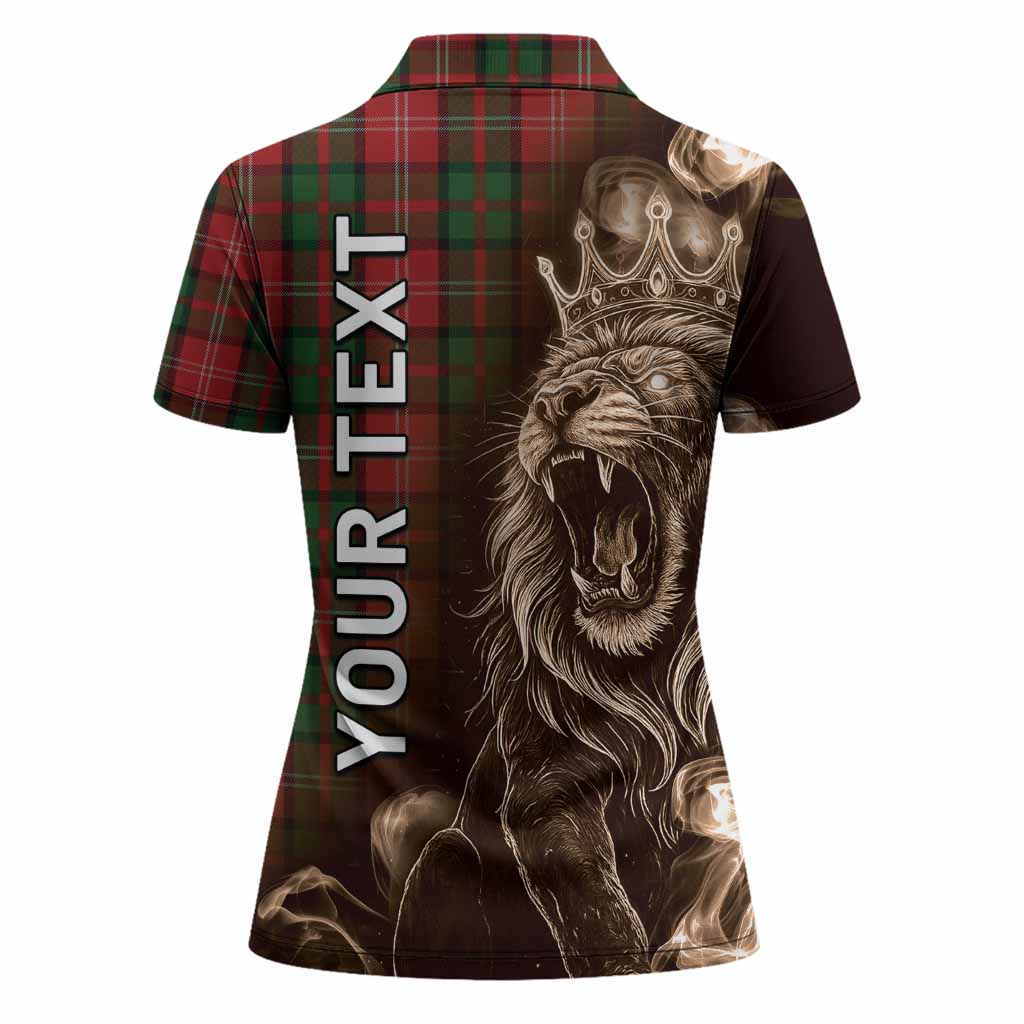 Nesbitt (Nisbet) Tartan Women Polo Shirt Roaring Lion Heritage