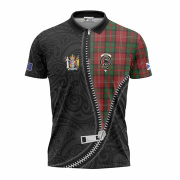 Nesbitt (Nisbet) Tartan Zipper Polo Shirt New Zealand Pattern Unique Zipper Stylized