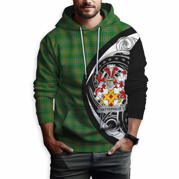 Netterville Irish Clan Hoodie Celtic Circle Style Pullover Hoodie - Tartan Vibes Clothing