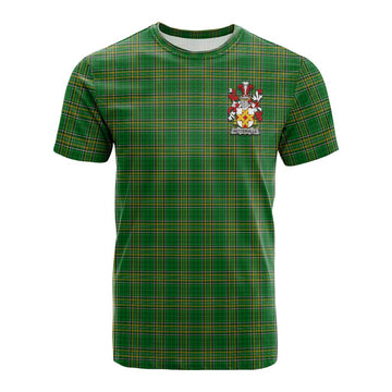 Netterville Irish Clan Tartan Cotton T-shirt with Coat of Arms Kid's Shirt - Tartan Vibes Clothing