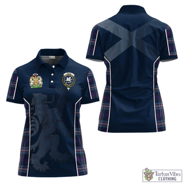 Nevoy Tartan Women's Polo Shirt with Family Crest and Lion Rampant Vibes Sport Style