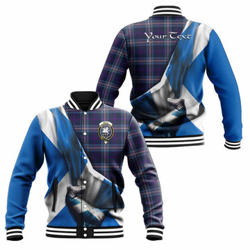 Nevoy Tartan Baseball Jacket with Family Crest Scotland Patriotic Style Unisex - Tartan Vibes Clothing