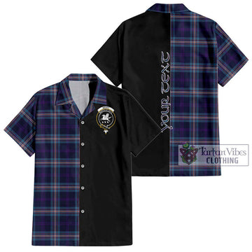 Nevoy Tartan Hawaiian Shirt with Family Crest and Half Of Me Style Kid - Tartan Vibes Clothing