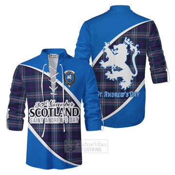 Nevoy Family Crest Tartan Ghillie Kilt Shirt Celebrate Saint Andrew's Day in Style Men - Tartan Vibes Clothing