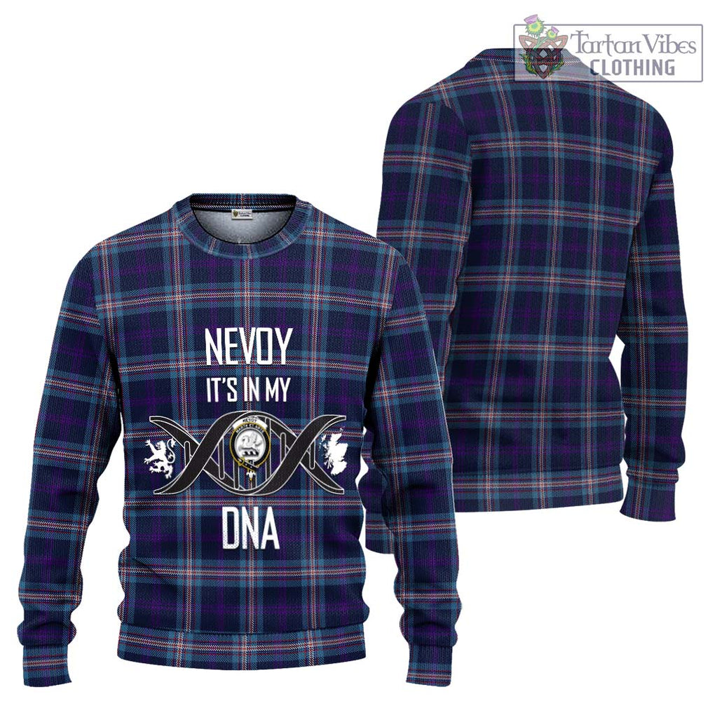 Nevoy Tartan Ugly Sweater with Family Crest DNA In Me Style Unisex - Tartan Vibes Clothing