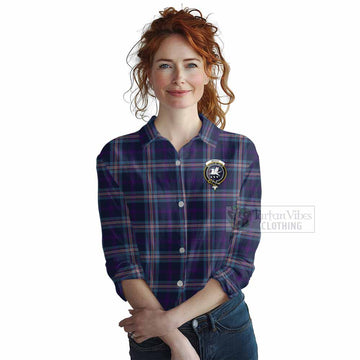 Nevoy Tartan Women's Casual Shirt with Family Crest DNA In Me Style Female - Tartan Vibes Clothing