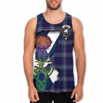 Nevoy Tartan Family Crest Men's Tank Top Scottish Thistle Celtic Inspired Men - Tartan Vibes Clothing