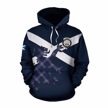 Nevoy Tartan Lion Rampant Cotton Hoodie Proudly Display Your Heritage with Alba Gu Brath and Clan Name Pullover Hoodie XS - Tartan Vibes Clothing