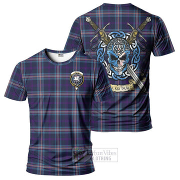 Nevoy Tartan T-Shirt with Family Crest Celtic Skull Style Kid's Shirt - Tartan Vibes Clothing