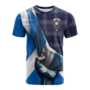Nevoy Tartan Cotton T-shirt with Family Crest Scotland Patriotic Style Kid's Shirt - Tartan Vibes Clothing
