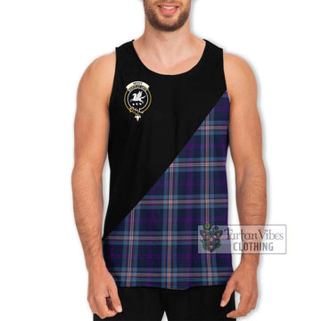 Nevoy Tartan Men's Tank Top with Family Crest and Military Logo Style Men - Tartan Vibes Clothing