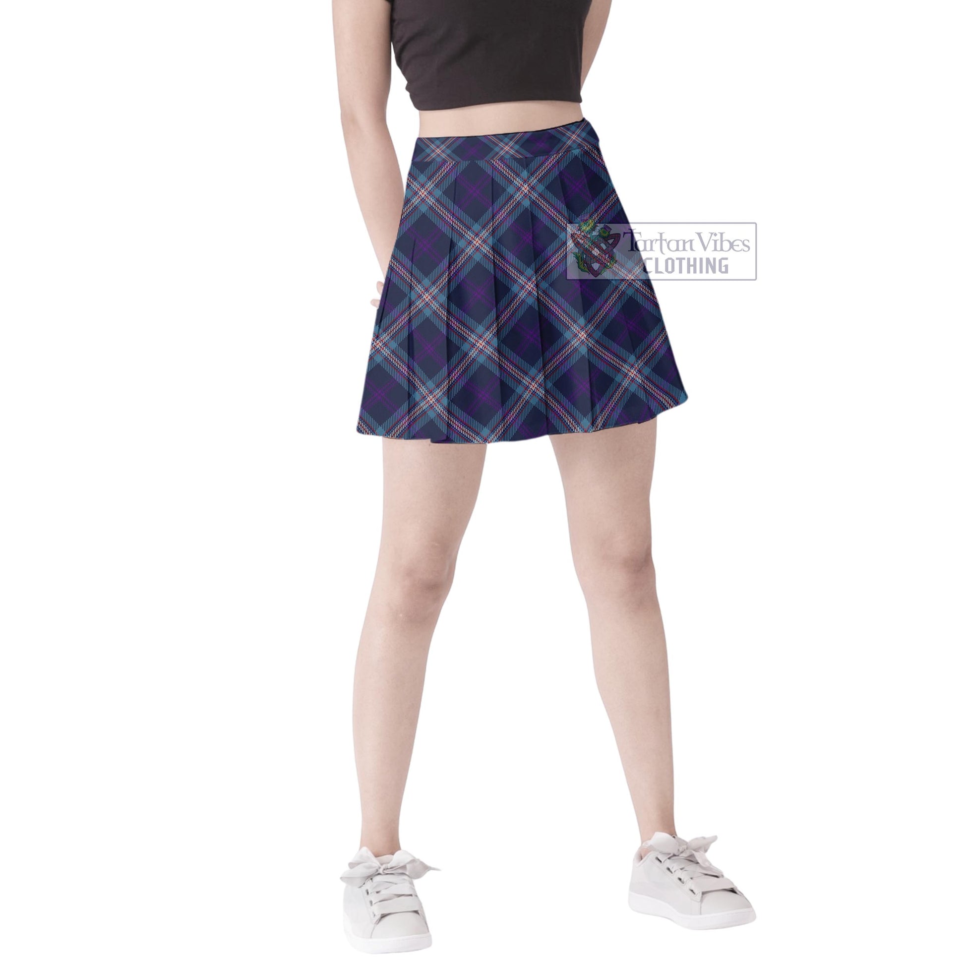 Nevoy Tartan Women's Plated Mini Skirt Cross Style Female - Tartan Vibes Clothing
