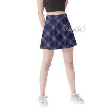 Nevoy Tartan Women's Plated Mini Skirt