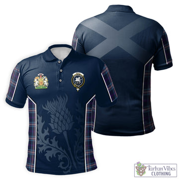 Nevoy Tartan Men's Polo Shirt with Family Crest and Scottish Thistle Vibes Sport Style Kid - Tartan Vibes Clothing