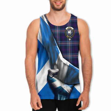 Nevoy Tartan Men's Tank Top with Family Crest Scotland Patriotic Style Men - Tartan Vibes Clothing
