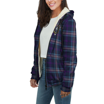 Nevoy Tartan Sherpa Hoodie with Family Crest Unisex - Tartan Vibes Clothing