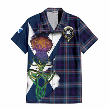 Nevoy Tartan Family Crest Hawaiian Shirt Scottish Thistle Celtic Inspired Kid - Tartan Vibes Clothing
