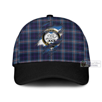 Nevoy Tartan Classic Cap with Family Crest In Me Style