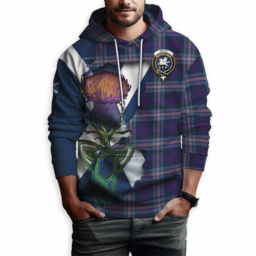 Nevoy Tartan Family Crest Hoodie Scottish Thistle Celtic Inspired Pullover Hoodie - Tartan Vibes Clothing