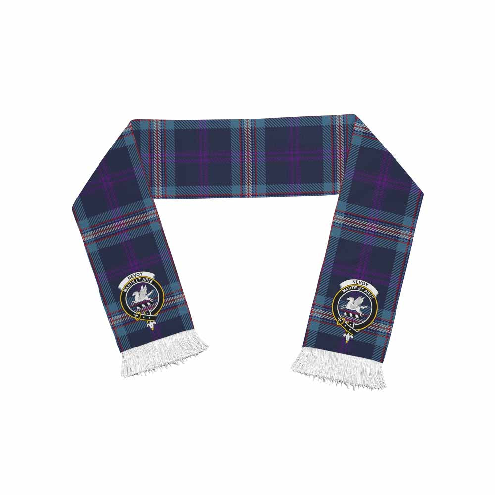 Nevoy Tartan Ruffneck Scarf with Family Crest One Size 67.7*6.7 inches - Tartan Vibes Clothing
