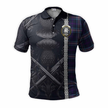 Nevoy Tartan Polo Shirt with Family Crest Cross Sword Thistle Celtic Vibes Kid - Tartan Vibes Clothing