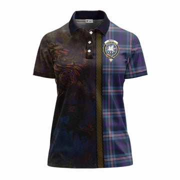 Nevoy Tartan Family Crest Women's Polo Shirt Alba Gu Brath Be Brave Lion Ancient Style Women - Tartan Vibes Clothing
