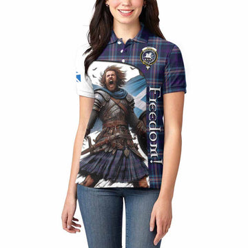 Nevoy Crest Tartan Women's Polo Shirt Inspired by the Freedom of Scottish Warrior Women - Tartan Vibes Clothing