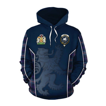 Nevoy Tartan Cotton Hoodie with Family Crest and Lion Rampant Vibes Sport Style Pullover Hoodie XS - Tartan Vibes Clothing