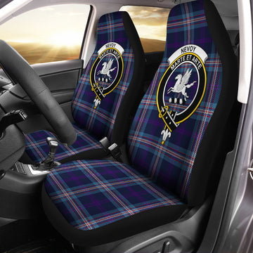 Nevoy Tartan Car Seat Cover with Family Crest One Size - Tartan Vibes Clothing