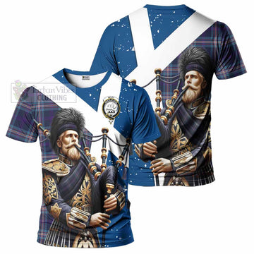 Nevoy Tartan T-Shirt with Family Crest Scottish Bagpiper Vibes Kid's Shirt - Tartan Vibes Clothing