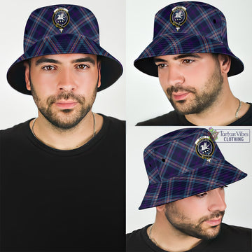 Nevoy Tartan Bucket Hat with Family Crest Bucket Hat One Size - Tartan Vibes Clothing