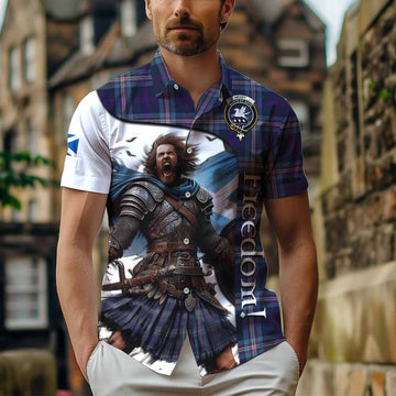 Nevoy Crest Tartan Hawaiian Shirt Inspired by the Freedom of Scottish Warrior Kid - Tartan Vibes Clothing
