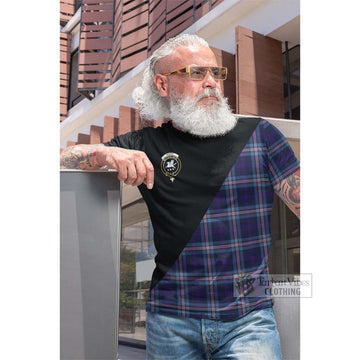 Nevoy Tartan Cotton T-shirt with Family Crest and Military Logo Style Men's Shirt - Tartan Vibes Clothing