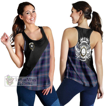 Nevoy Tartan Women's Racerback Tanks with Family Crest and Military Logo Style 4XL - Tartan Vibes Clothing