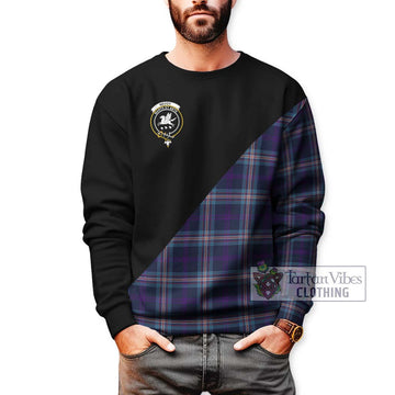 Nevoy Tartan Sweatshirt with Family Crest and Military Logo Style Unisex - Tartan Vibes Clothing