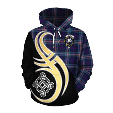 Nevoy Tartan Cotton Hoodie with Family Crest and Celtic Symbol Style Pullover Hoodie XS - Tartan Vibes Clothing