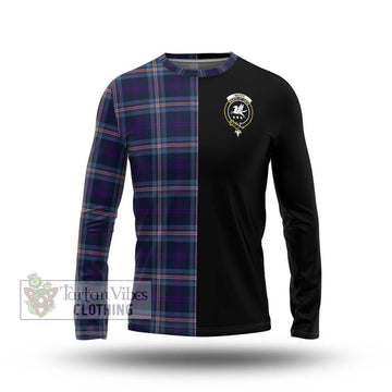 Nevoy Tartan Long Sleeve T-Shirt with Family Crest and Half Of Me Style Unisex - Tartan Vibes Clothing