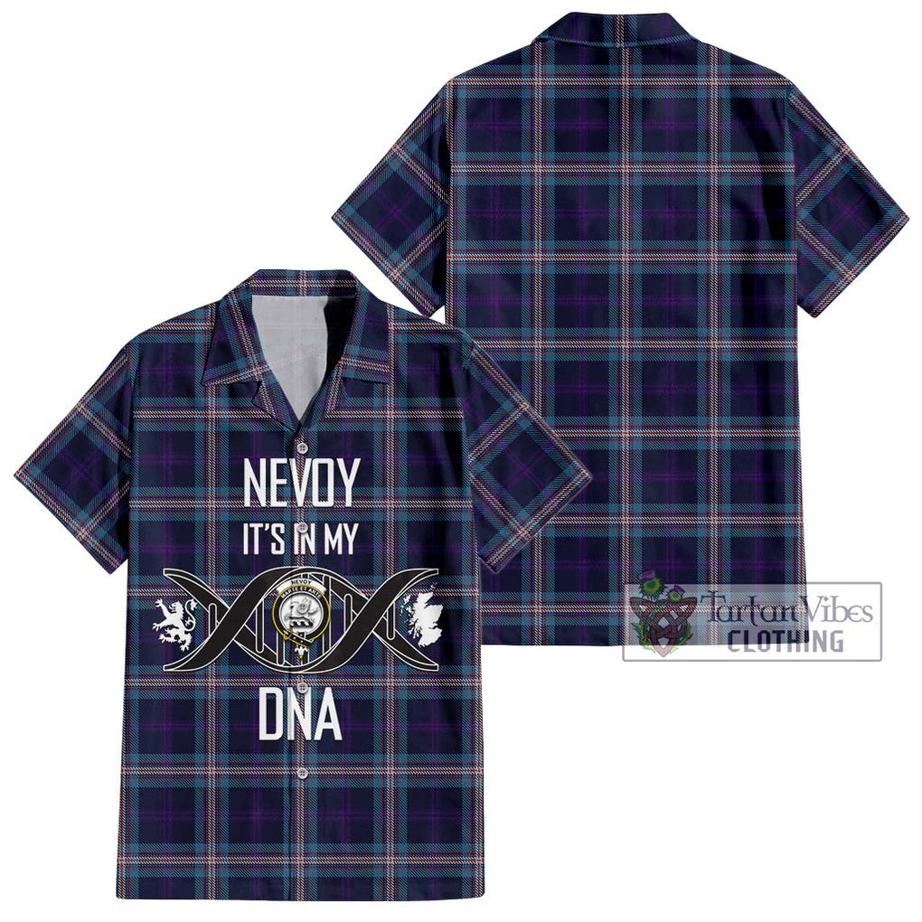 Nevoy Tartan Hawaiian Shirt with Family Crest DNA In Me Style Kid - Tartan Vibes Clothing