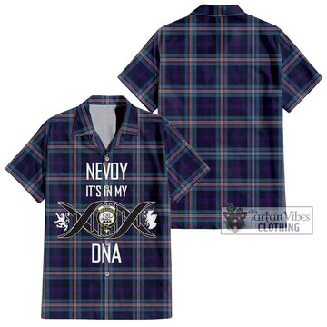 Nevoy Tartan Hawaiian Shirt with Family Crest DNA In Me Style Kid - Tartan Vibes Clothing