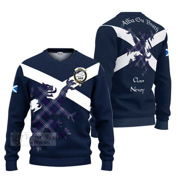 Nevoy Tartan Lion Rampant Ugly Sweater Proudly Display Your Heritage with Alba Gu Brath and Clan Name Unisex - Tartan Vibes Clothing