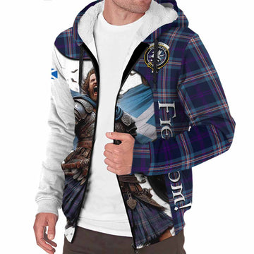 Nevoy Crest Tartan Sherpa Hoodie Inspired by the Freedom of Scottish Warrior Unisex S - Tartan Vibes Clothing