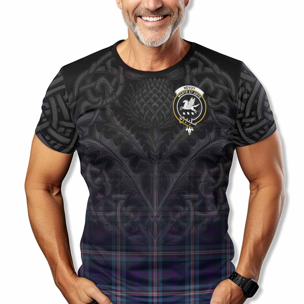 Nevoy Tartan T-Shirt with Family Crest Celtic Thistle Vibes Kid's Shirt - Tartan Vibes Clothing