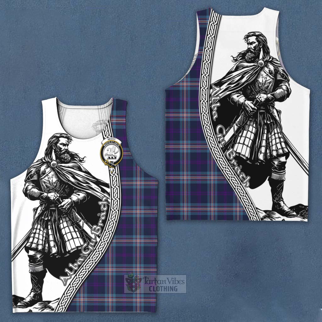 Nevoy Tartan Clan Crest Men's Tank Top with Highlander Warrior Celtic Style Men - Tartan Vibes Clothing